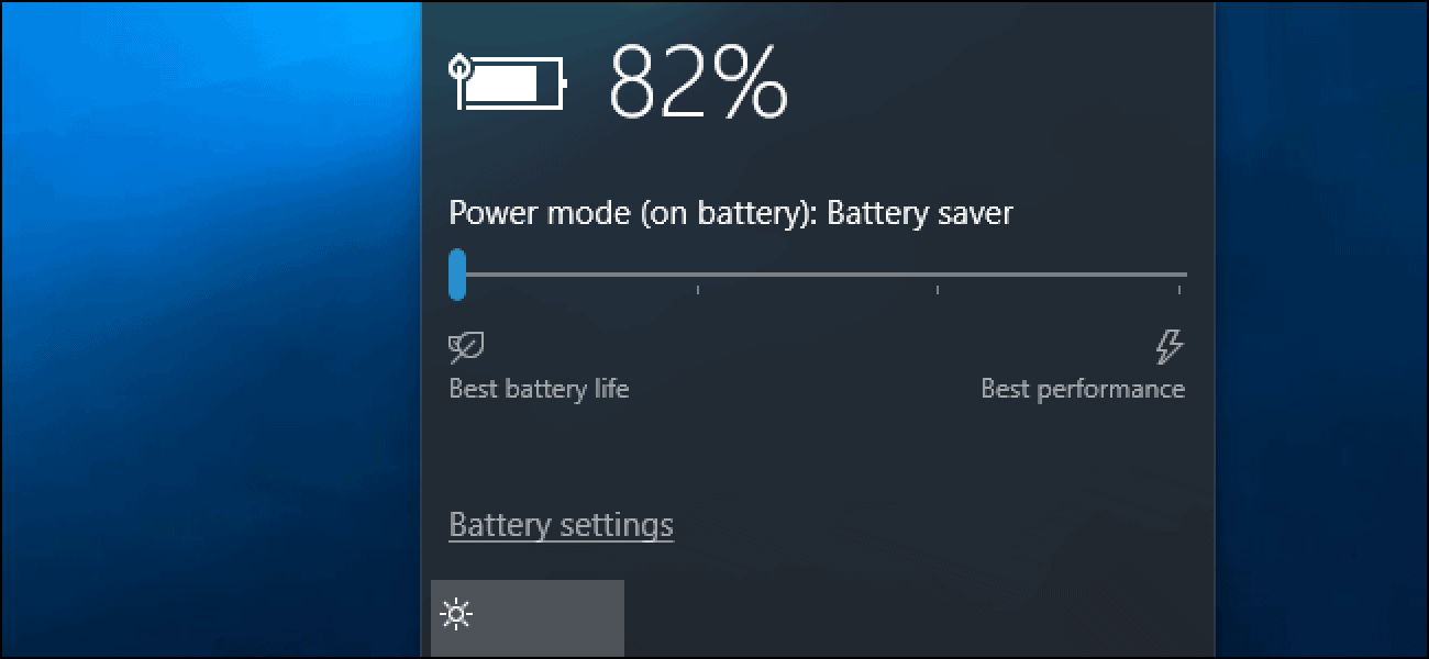 Battery saver mode